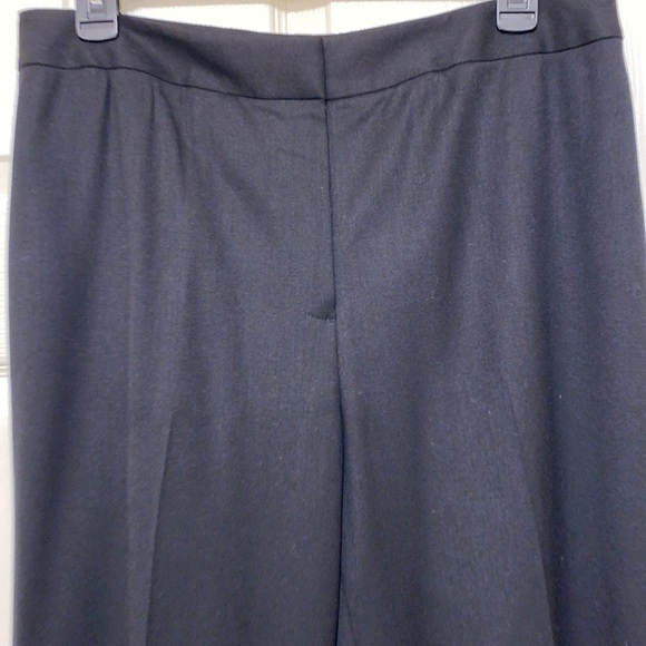 Lafayette 148 Black Virgin Wool Blend Straight Leg Career Trouser Pant Size 10 - Picture 4 of 10